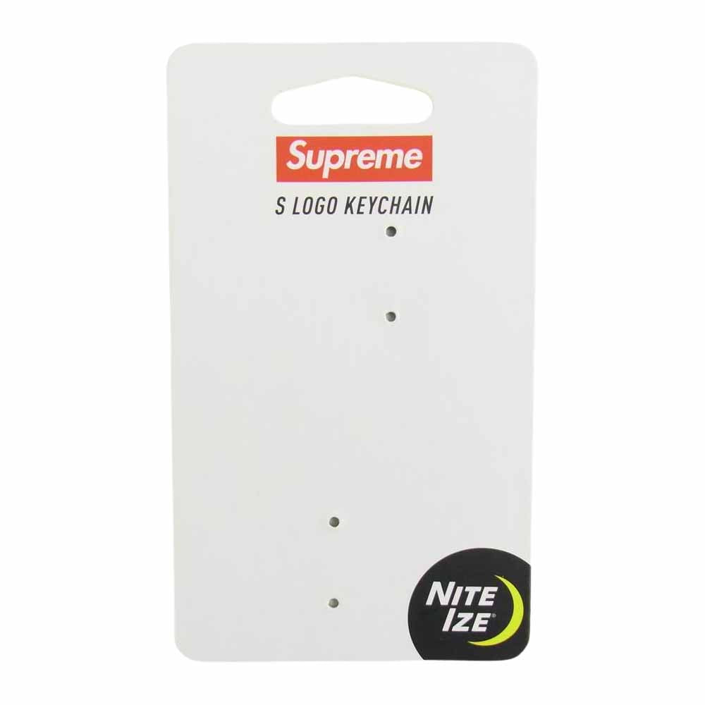 Supreme シュプリーム 21AW Nite Ize S Logo Keychain ナイトアイズ エスロゴ キーチェーン カラビナ レッド系【中古】
