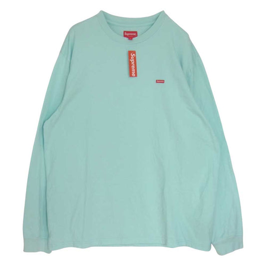 Supreme シュプリーム SMALL BOX L/S TEE スモール ボックス 長袖 Tシャツ ライトブルー系 L【中古】