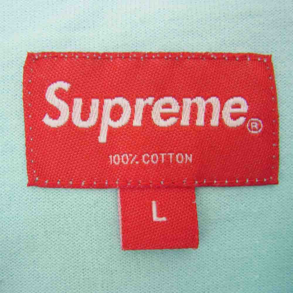 Supreme シュプリーム SMALL BOX L/S TEE スモール ボックス 長袖 Tシャツ ライトブルー系 L【中古】