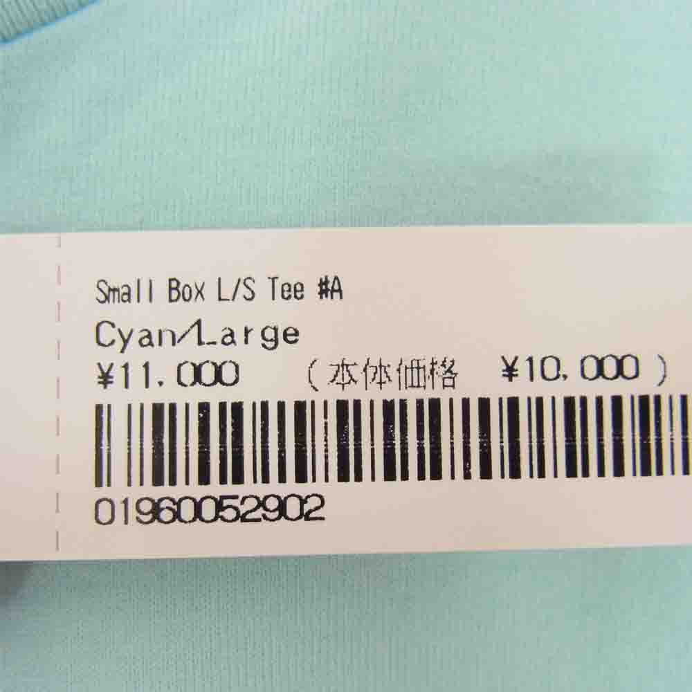 Supreme シュプリーム SMALL BOX L/S TEE スモール ボックス 長袖 Tシャツ ライトブルー系 L【中古】
