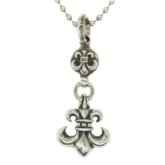CHROME HEARTS クロムハーツ（原本有） 1BALL BS FLEUR 1ボール BSフレア ペンダント ネックレス シルバー系【中古】