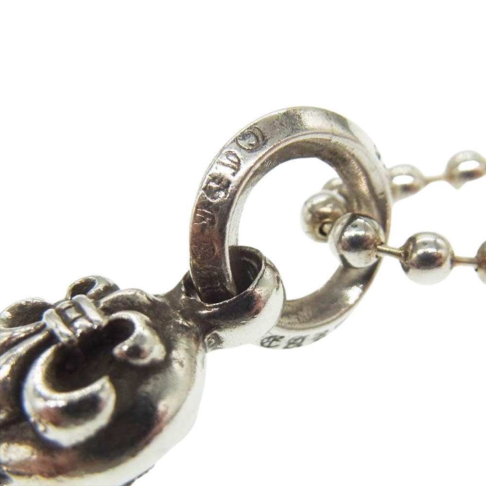 CHROME HEARTS クロムハーツ（原本有） 1BALL BS FLEUR 1ボール BSフレア ペンダント ネックレス シルバー系【中古】
