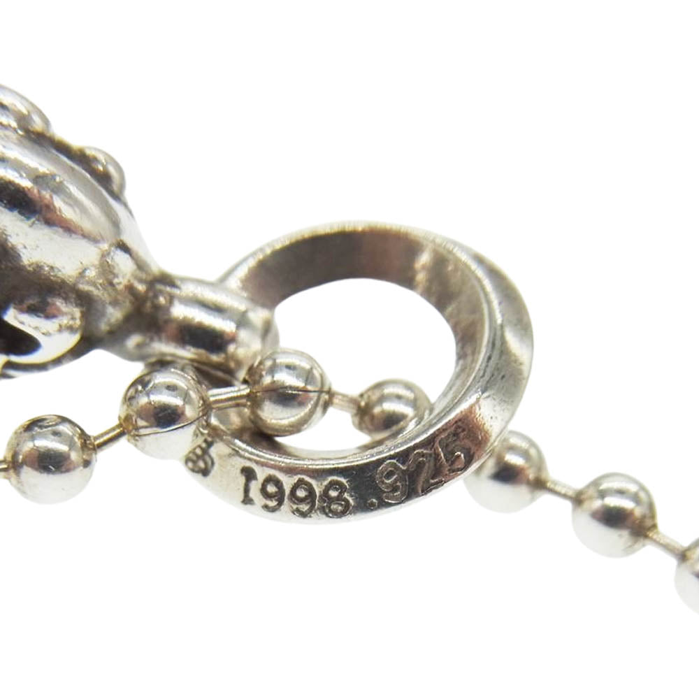CHROME HEARTS クロムハーツ（原本有） 1BALL BS FLEUR 1ボール BSフレア ペンダント ネックレス シルバー系【中古】