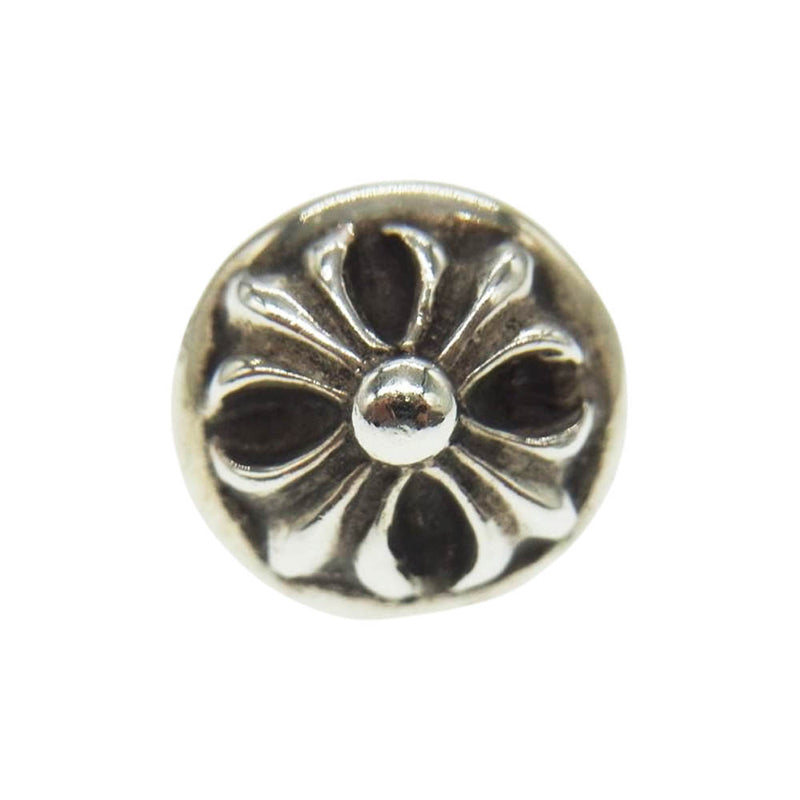 CHROME HEARTS クロムハーツ（原本有） CROSS BALL STUD クロスボール スタッド ピアス シルバー系【中古】