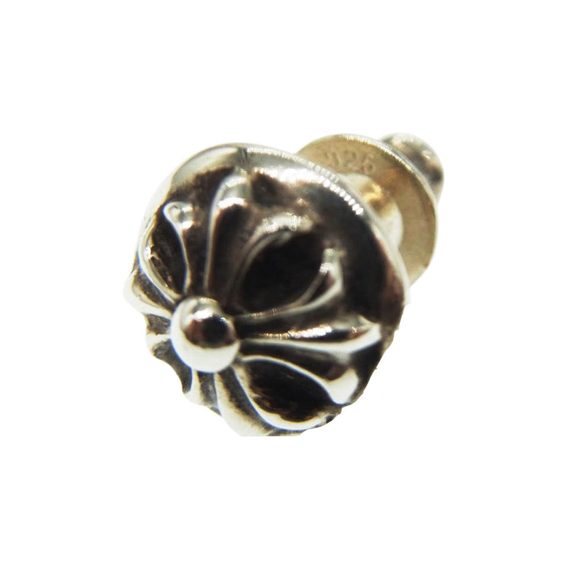 CHROME HEARTS クロムハーツ（原本有） CROSS BALL STUD クロスボール スタッド ピアス シルバー系【中古】