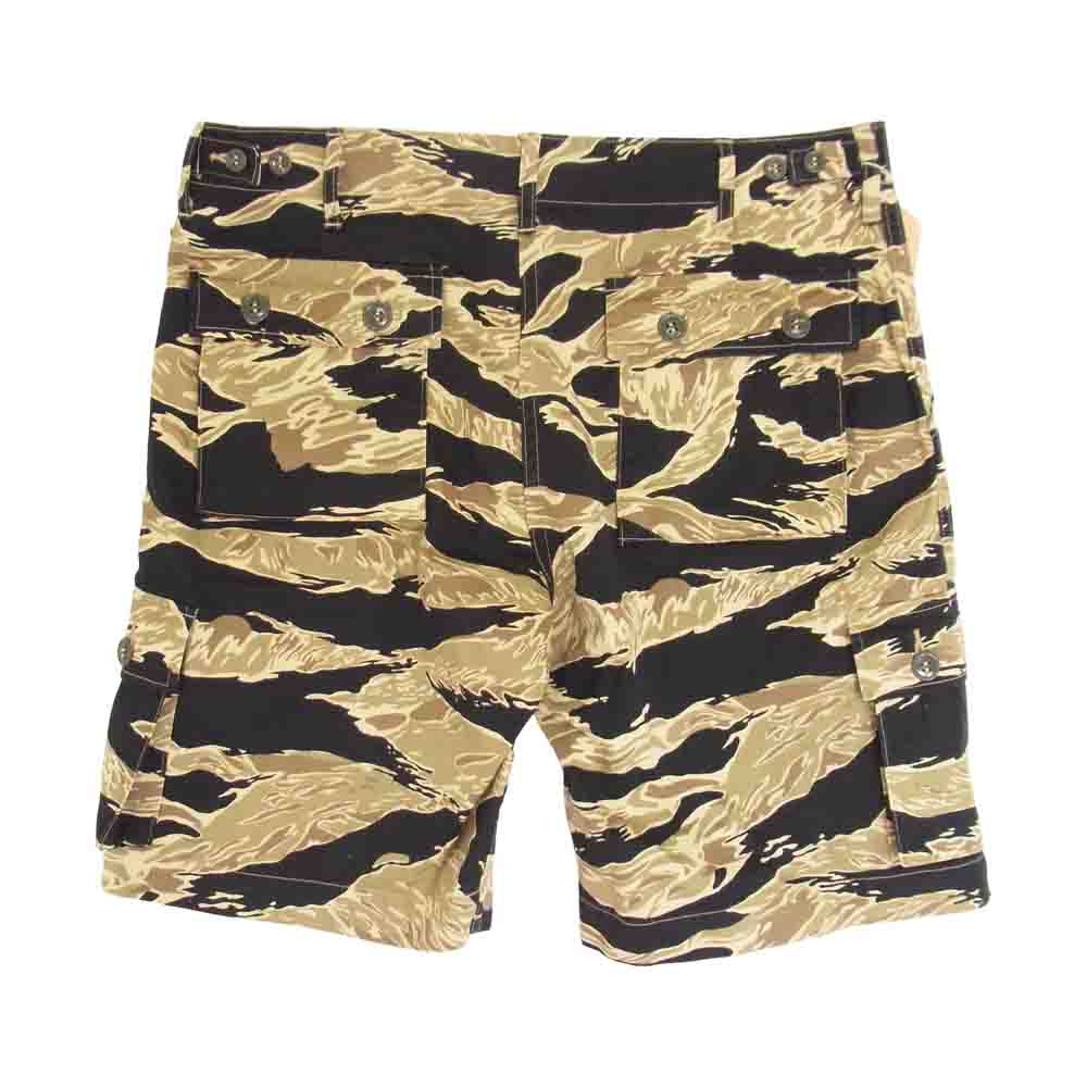 Buzz Rickson's バズリクソンズ BR51904 GOLD TIGER PATTERNS SHORTS ゴールド タイガー カモ パターン カーゴ ショーツ  カーキ系 L【新古品】【未使用】【中古】