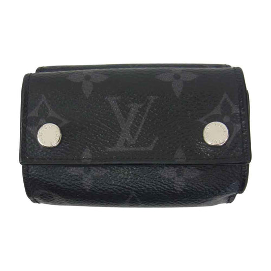LOUIS VUITTON ルイ・ヴィトン M67630 モノグラム エクリプス ディスカバリー コンパクトウォレット 財布 ブラック系【中古】