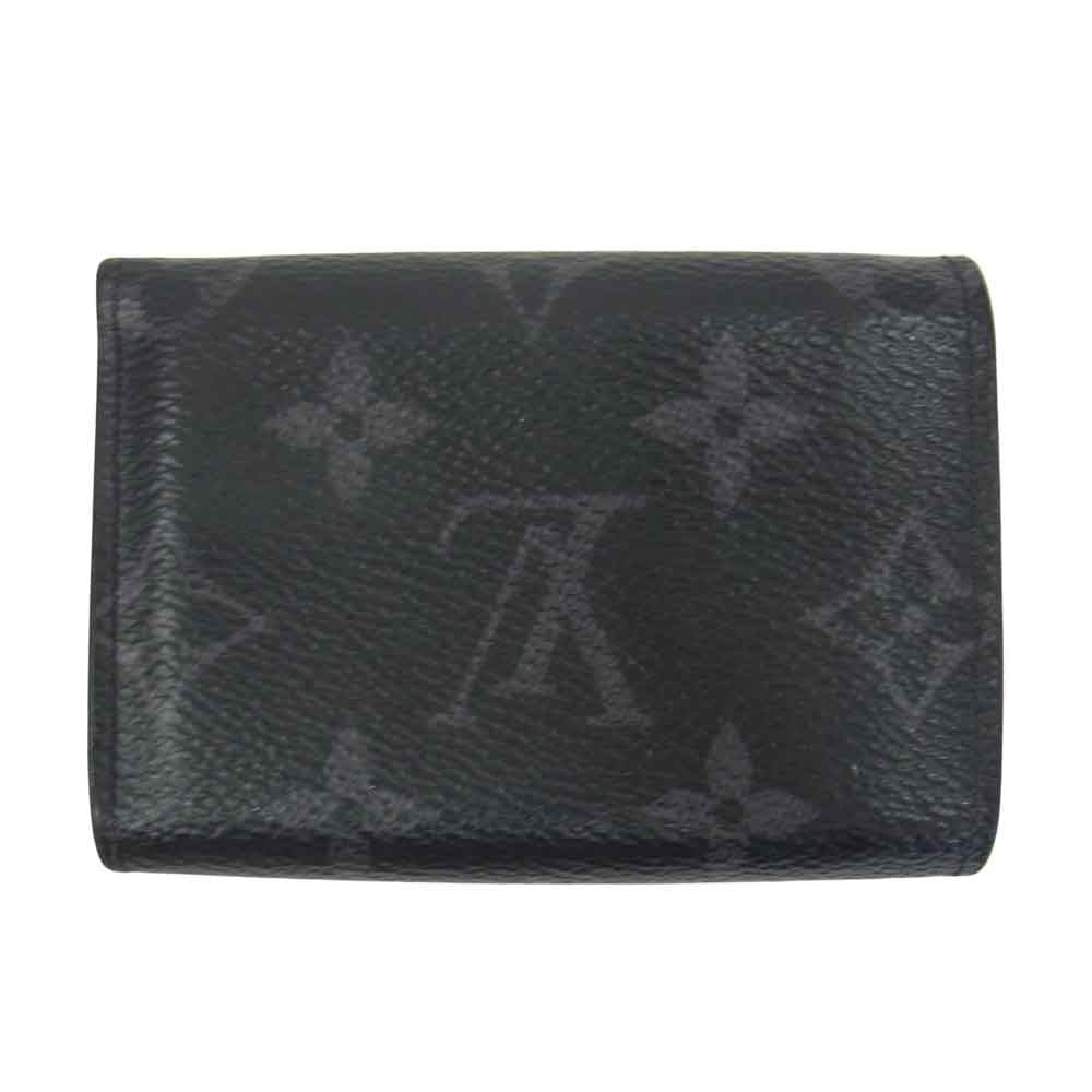 LOUIS VUITTON ルイ・ヴィトン M67630 モノグラム エクリプス ディスカバリー コンパクトウォレット 財布 ブラック系【中古】