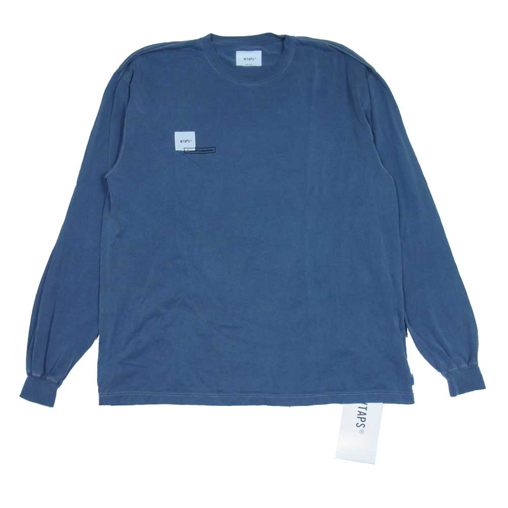 WTAPS ダブルタップス 21SS 211ATDT-CSMO7 HOME BASE LS 長袖 Tシャツ ネイビー系 L【中古】
