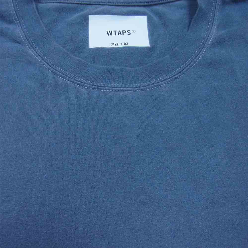 WTAPS ダブルタップス 21SS 211ATDT-CSMO7 HOME BASE LS 長袖 Tシャツ ネイビー系 L【中古】