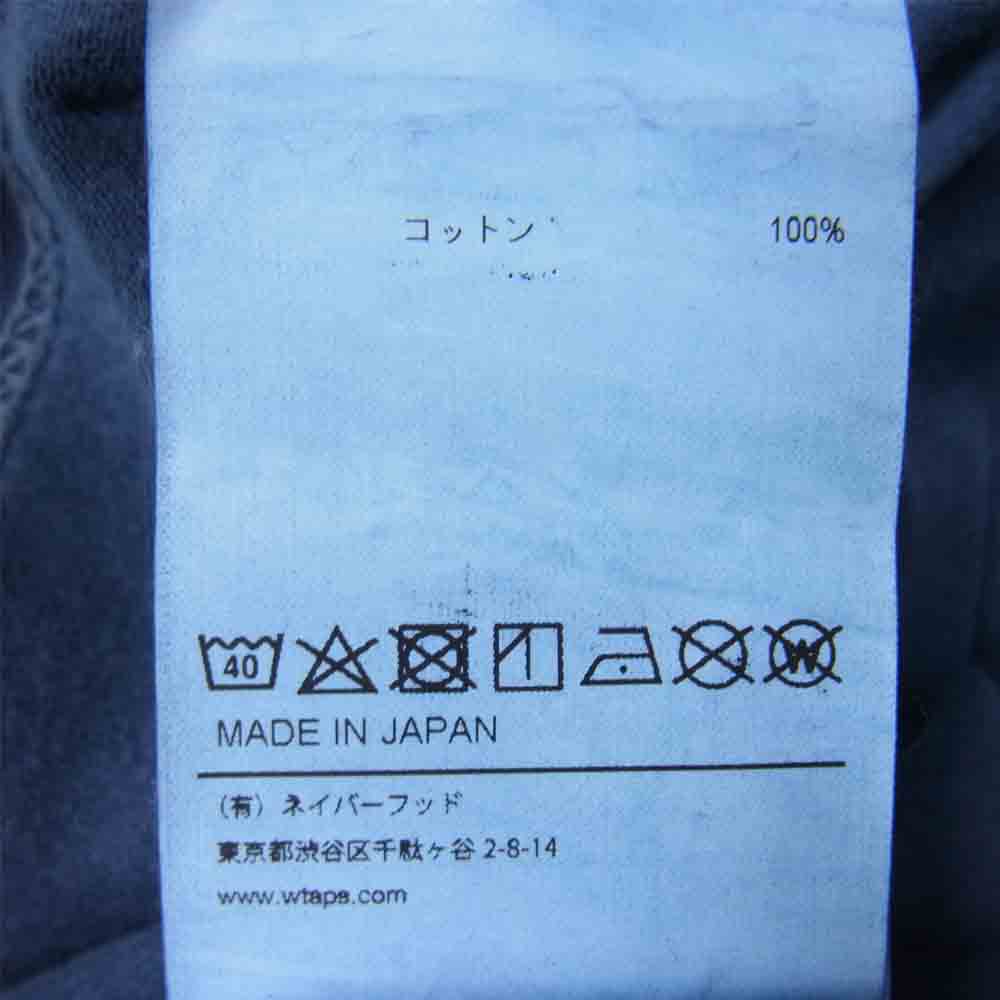 WTAPS ダブルタップス 21SS 211ATDT-CSMO7 HOME BASE LS 長袖 Tシャツ ネイビー系 L【中古】