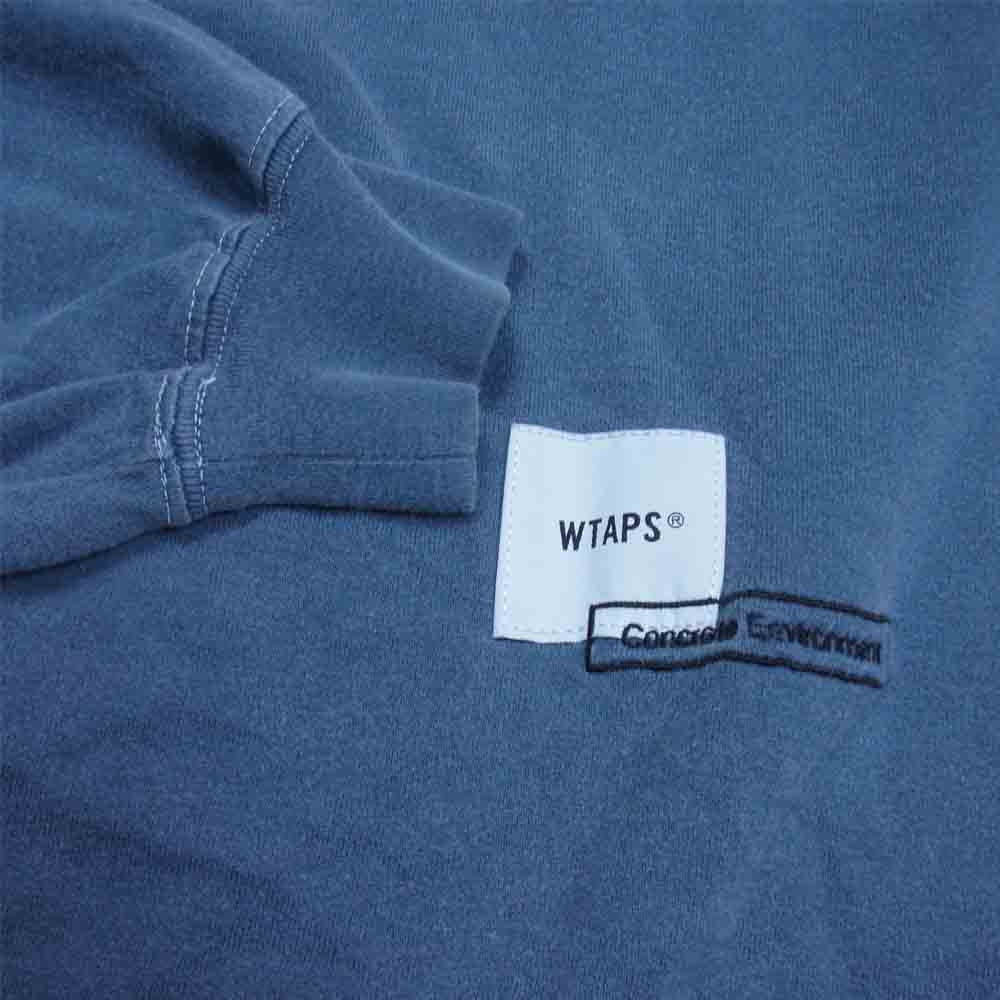 WTAPS ダブルタップス 21SS 211ATDT-CSMO7 HOME BASE LS 長袖 Tシャツ ネイビー系 L【中古】