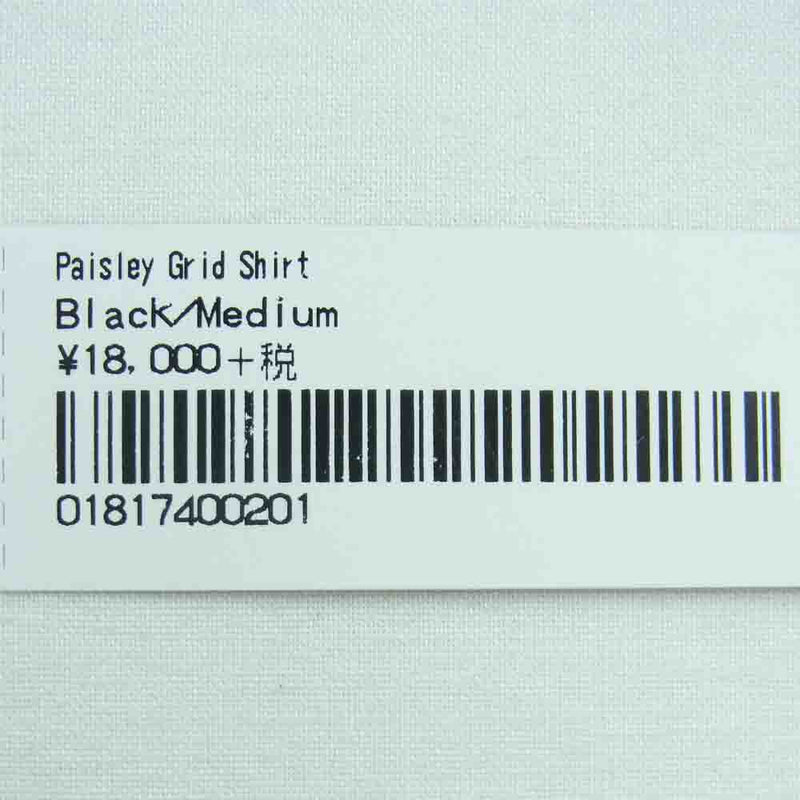 Supreme シュプリーム 20SS Paisley Grid Shirt ペイズリー グリッド