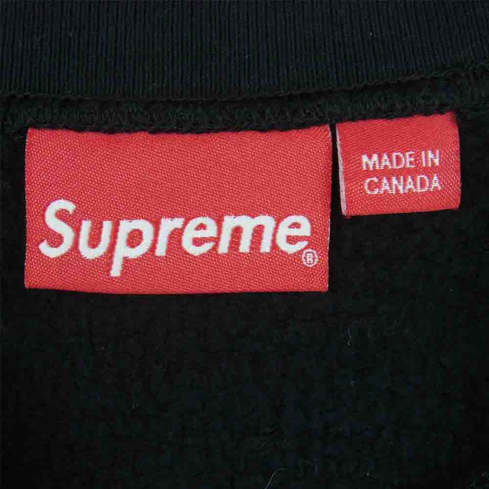 Supreme シュプリーム 20SS Cutout Logo Crewneck カットアウト ロゴ クルーネック スウェット ブラック系 M【中古】