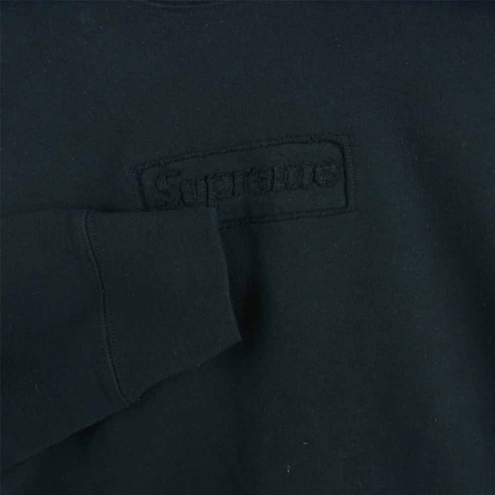 Supreme シュプリーム 20SS Cutout Logo Crewneck カットアウト ロゴ クルーネック スウェット ブラック系 M【中古】