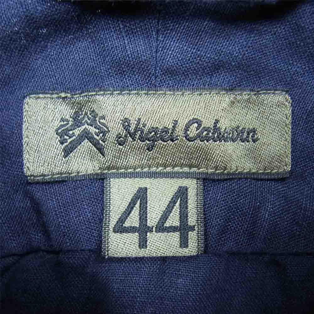 Nigel Cabourn ナイジェルケーボン 9080010500 リネン シャツ 長袖 ネイビー系 44【中古】