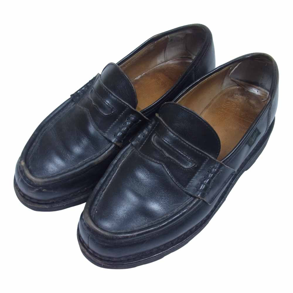 Paraboot パラブーツ 49229 REIMS ランス コイン ローファー ビジネス シューズ ブラック系 6.5【中古】