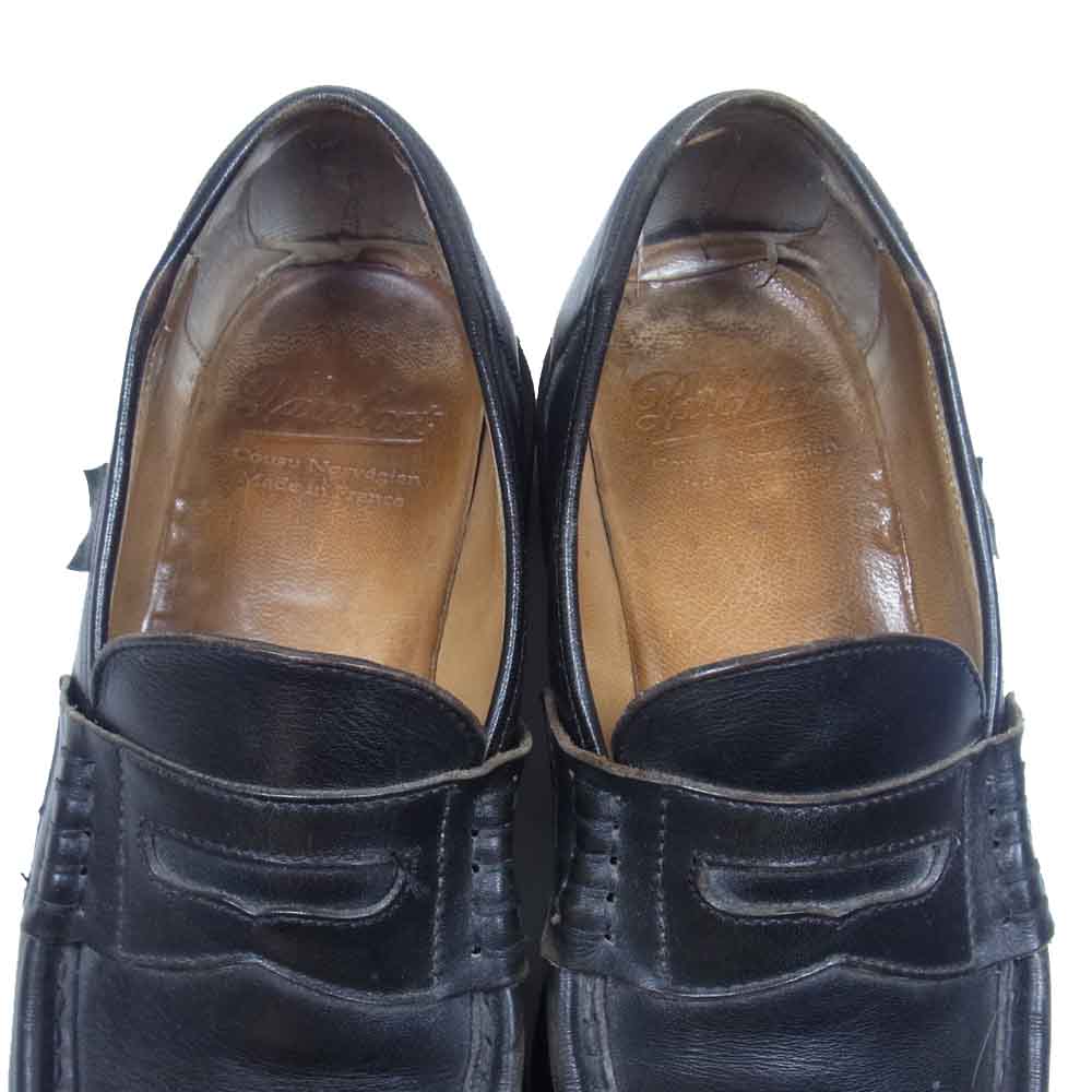 Paraboot パラブーツ 49229 REIMS ランス コイン ローファー ビジネス シューズ ブラック系 6.5【中古】