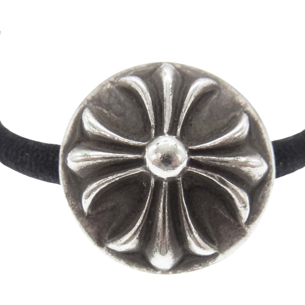 CHROME HEARTS クロムハーツ（原本無） HAIR BAND クロスボール ヘアゴム シルバー系【中古】