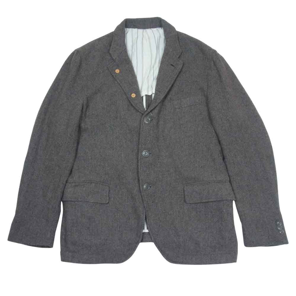 FULLCOUNT フルカウント 2005 Classic Wool Tweed Blazer クラシック ウール ツイード ブレザー テーラード ジャケット グレー系 40【中古】