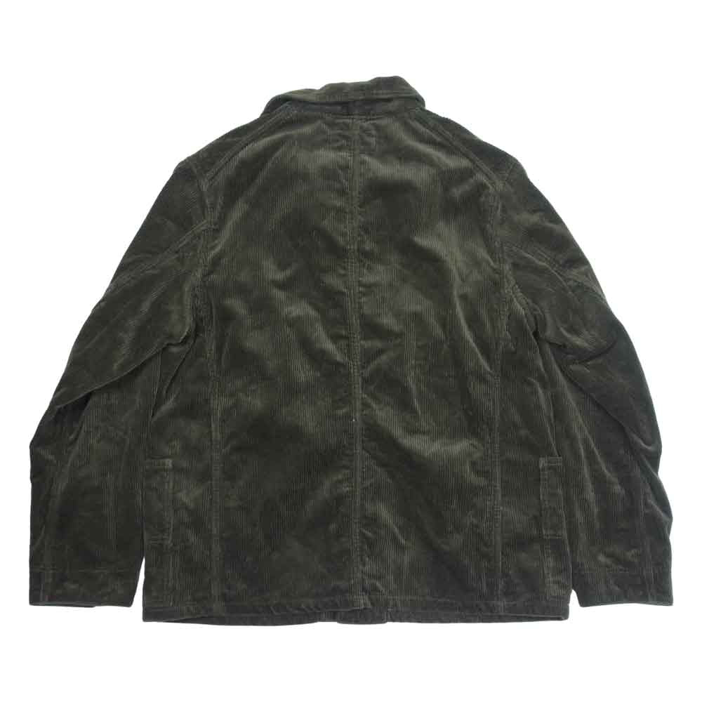 FULLCOUNT フルカウント 2955 CORDUROY COVERALL JACKET 8 ウェール コーデュロイ カバーオール ジャケット モスグリーン系 40【中古】