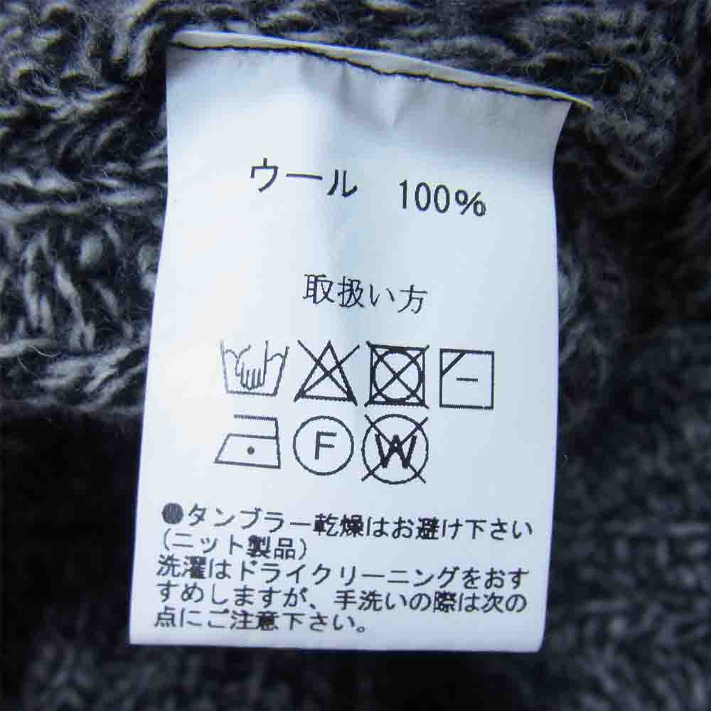 JELADO ジェラード ケーブル編み ニット クルーネック セーター ブラック系 L【中古】