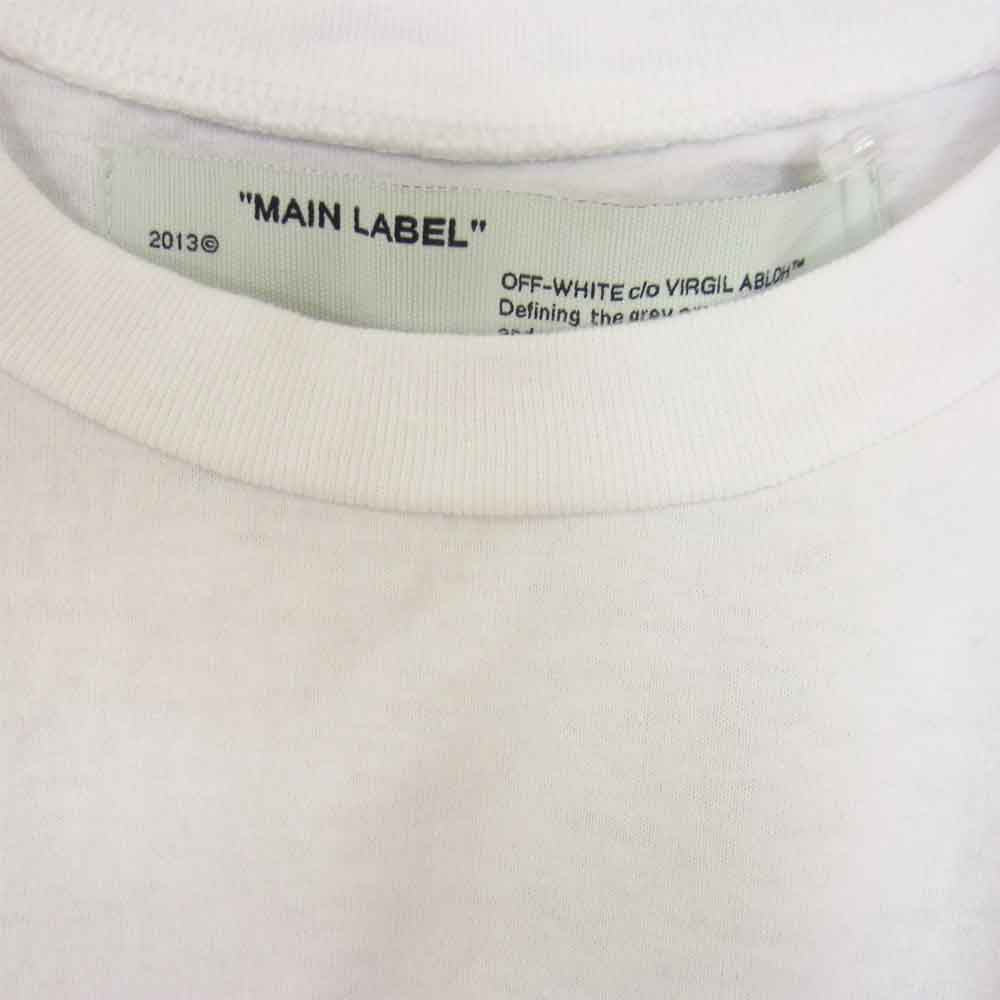 OFF-WHITE オフホワイト 20SS OMAA027R20185014 PASCAL PAINTING S/S T SHIRT プリント Tシャツ ホワイト系 L【中古】