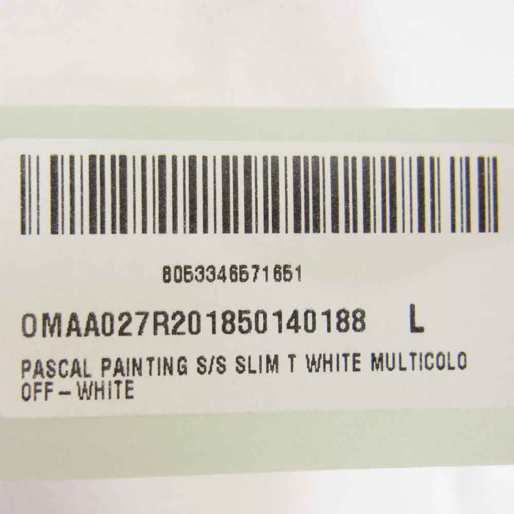 OFF-WHITE オフホワイト 20SS OMAA027R20185014 PASCAL PAINTING S/S T SHIRT プリント Tシャツ ホワイト系 L【中古】