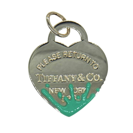 TIFFANY&Co. ティファニー リターントゥ カラースプラッシュ ハート タグ チャーム トップ シルバー系【中古】