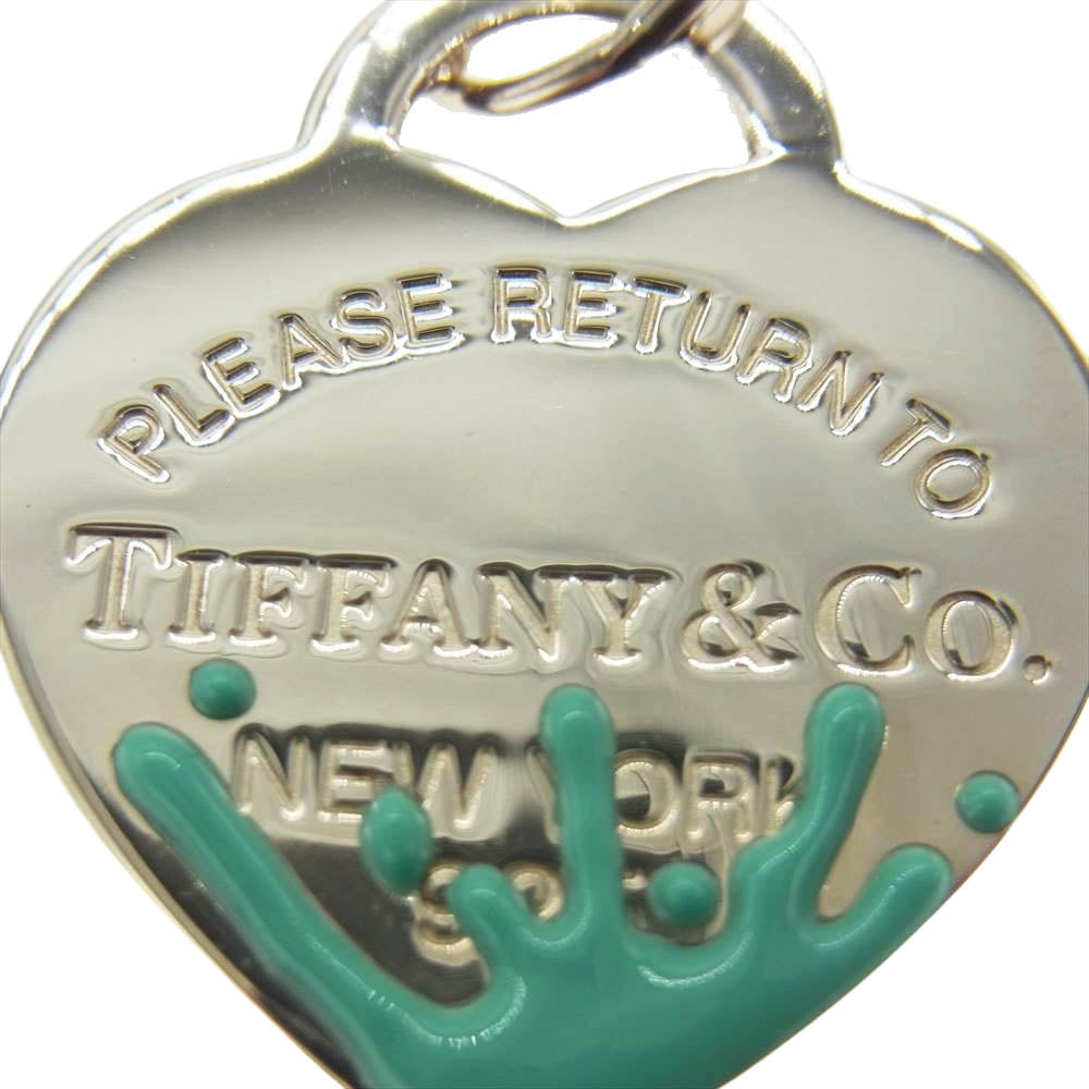 TIFFANY&Co. ティファニー リターントゥ カラースプラッシュ ハート タグ チャーム トップ シルバー系【中古】