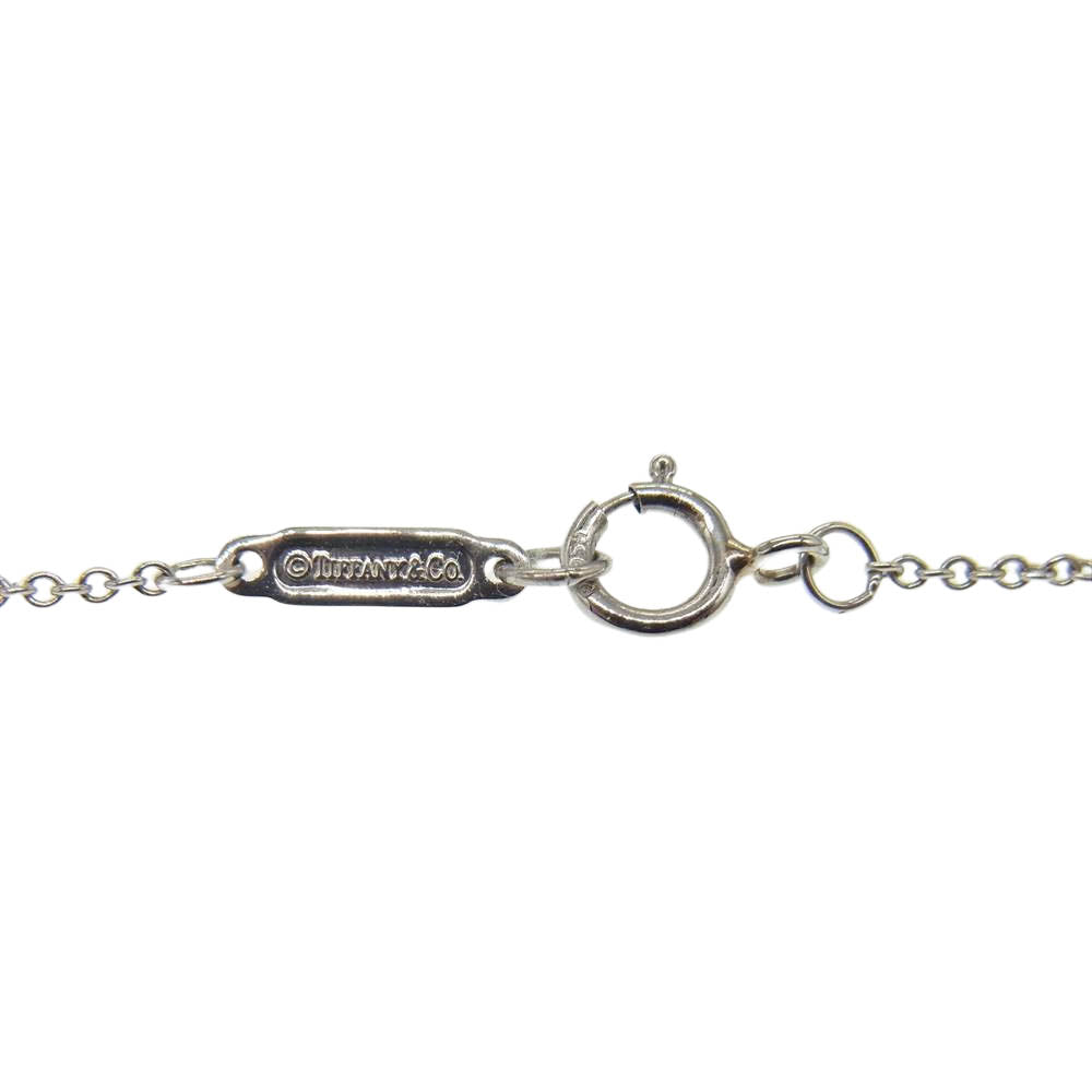 TIFFANY&Co. ティファニー ペーパーフラワー ファイヤーフライ アクアマリン ダイヤモンド Pt950 プラチナ ペンダント シルバー系【極上美品】【中古】
