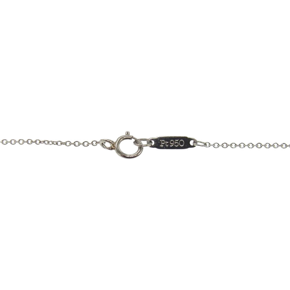 TIFFANY&Co. ティファニー ペーパーフラワー ファイヤーフライ アクアマリン ダイヤモンド Pt950 プラチナ ペンダント シルバー系【極上美品】【中古】
