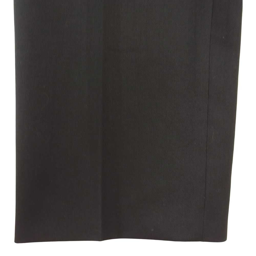SAINT LAURENT サンローラン 460705 Y683K ケリングジャパンタグ Classic Slim Gabardine Wool Trousers スリム ウールギャバジン スラックス ブラック系 46【美品】【中古】