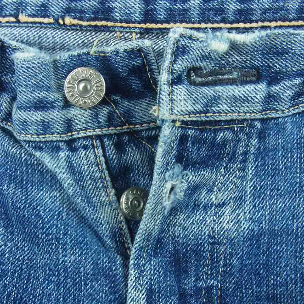 SUGAR CANE シュガーケーン ダメージ デニム パンツ インディゴブルー系 サイズ表記なし【中古】