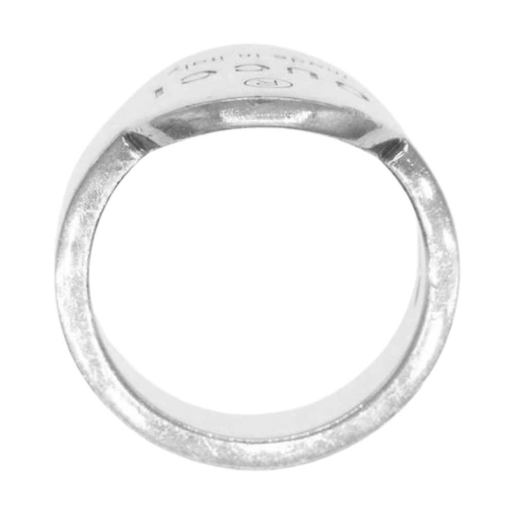 GUCCI グッチ ロゴ プレート リング シルバー系【中古】