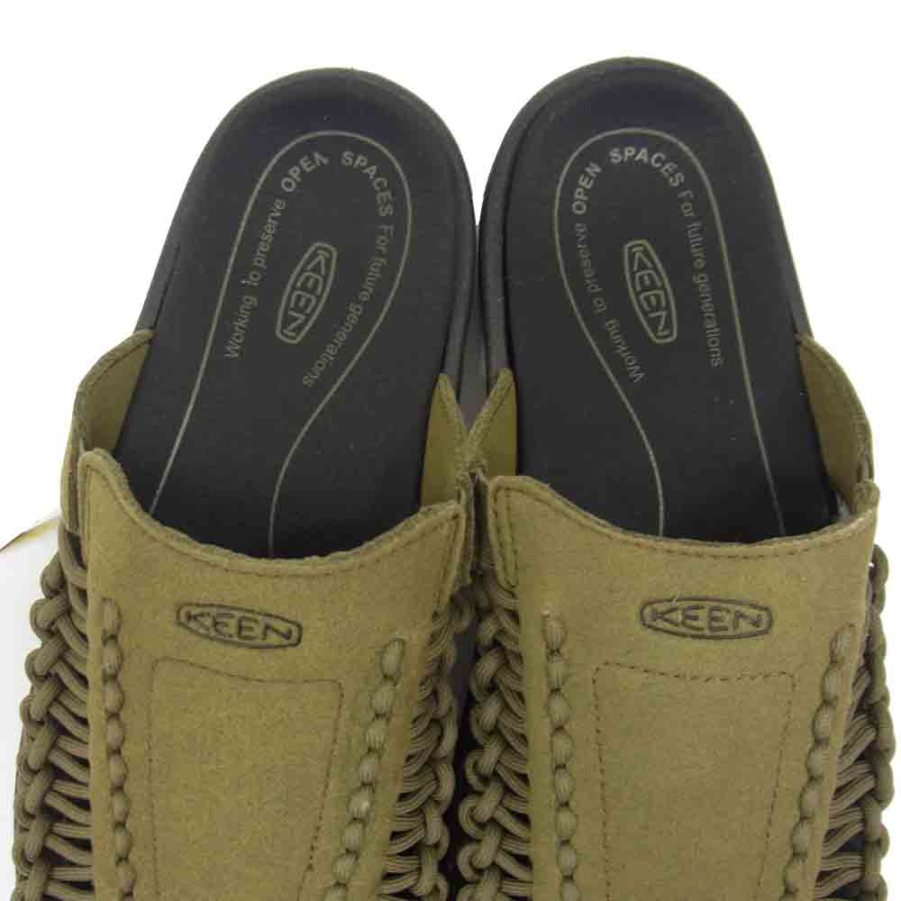 KEEN キーン 1022373 UNEEK 2 SLIDE ユニーク ツー スライド サンダル カーキ系 28cm【新古品】【未使用】【中古】