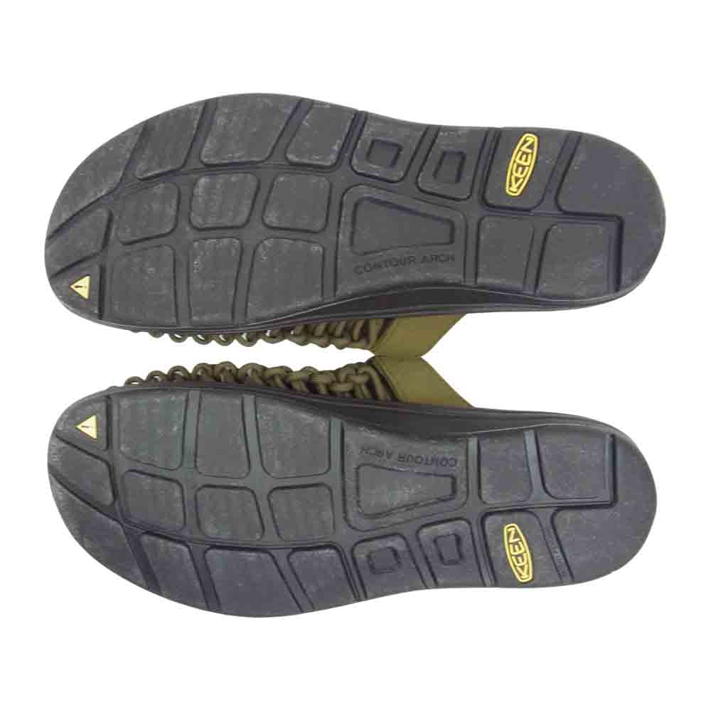 KEEN キーン 1022373 UNEEK 2 SLIDE ユニーク ツー スライド サンダル カーキ系 28cm【新古品】【未使用】【中古】