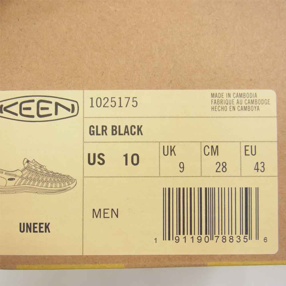 KEEN キーン 1025175 UNEEK ユニーク サンダル ブラック系 28cm【新古品】【未使用】【中古】