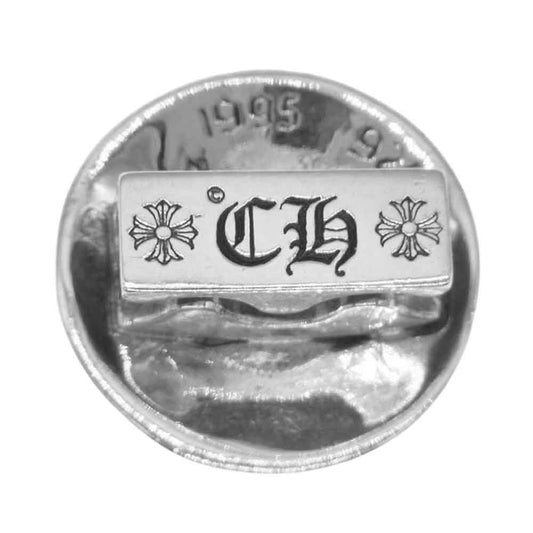 CHROME HEARTS クロムハーツ（原本有） HAIRBAND2 CROSSBALL ヘアバンド クロスボール ボタン コンチョ シルバー系【中古】