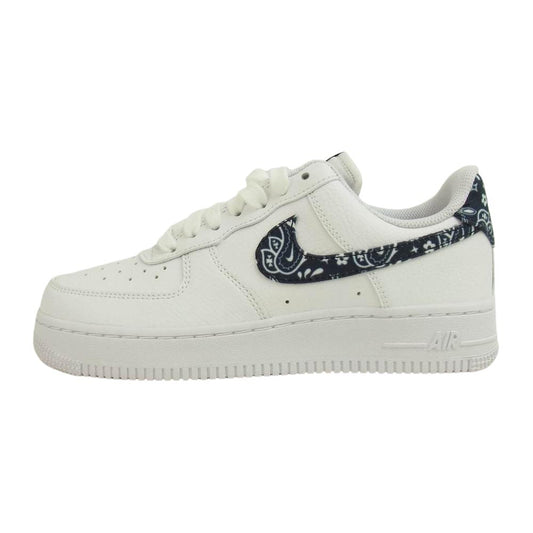 NIKE ナイキ DH4406-101 未使用品 AIR FORCE 1 LOW 07 Essential Black Paisley エッセンシャル ブラックペイズリー ホワイト系 24cm【極上美品】【中古】