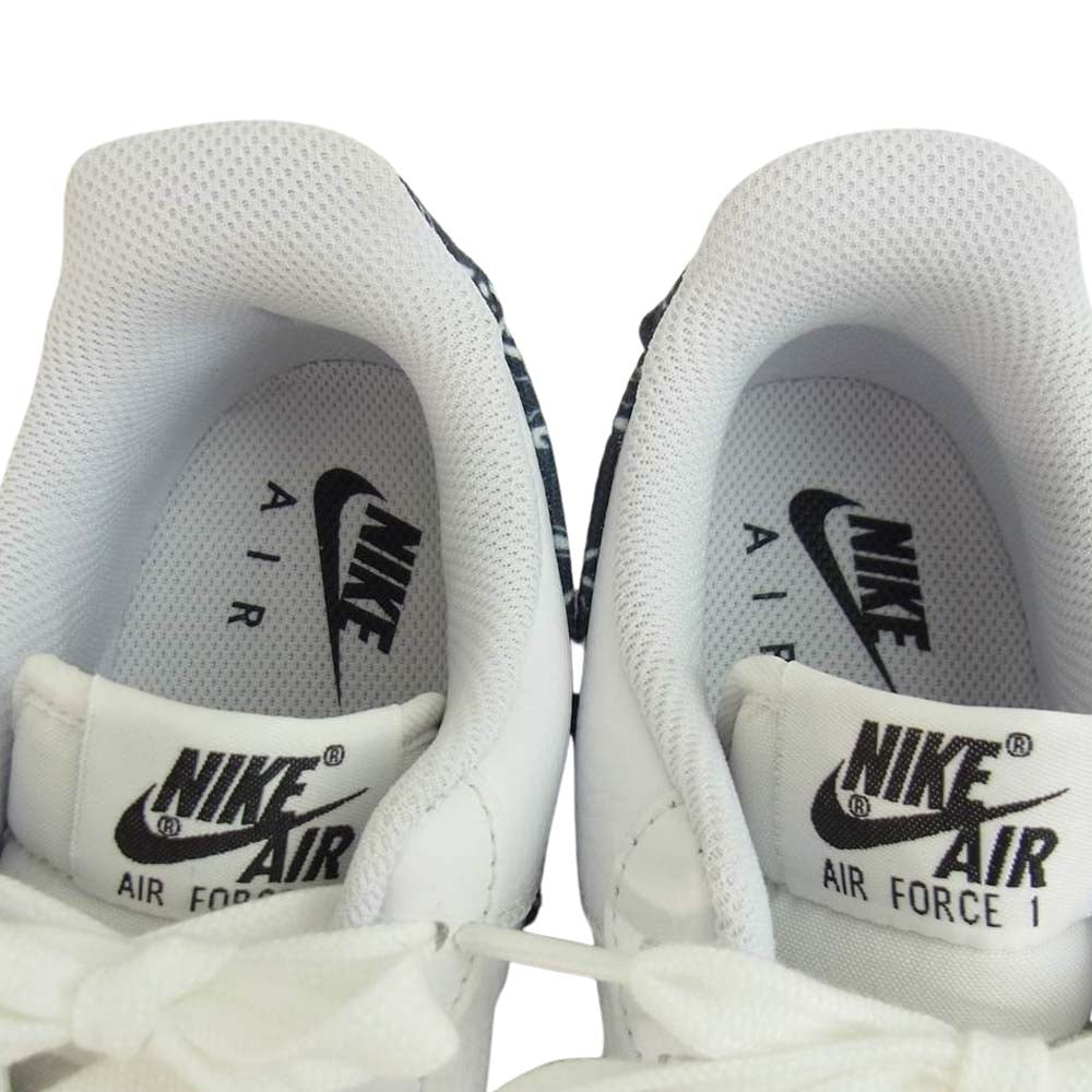 NIKE ナイキ DH4406-101 未使用品 AIR FORCE 1 LOW 07 Essential Black Paisley エッセンシャル ブラックペイズリー ホワイト系 24cm【極上美品】【中古】