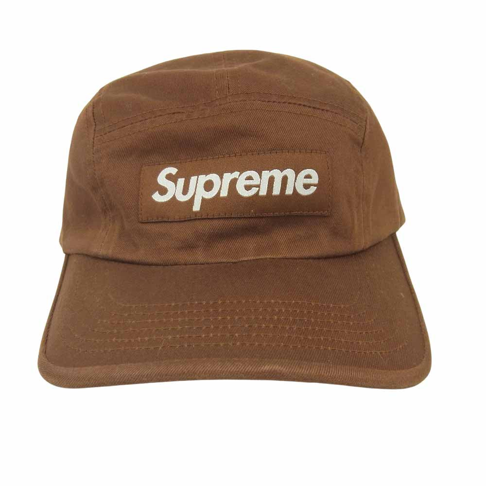 Supreme シュプリーム 22SS washed chino twill camp cap キャンプ キャップ 帽子 ブラウン系【新古品】【未使用】【中古】