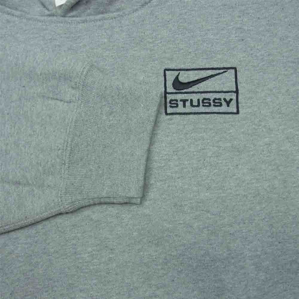 STUSSY ステューシー 22SS DJ9488-063 NIKE ナイキ Pullover Hoodie プルオーバー パーカー グレー系 S【新古品】【未使用】【中古】