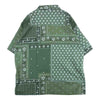 NEIGHBORHOOD ネイバーフッド 22SS 221TSNH-SHM05 BANDANA CHOPPED / C-SHIRT SS バンダナ オープンカラー 半袖 シャツ カーキ系 XL【極上美品】【中古】