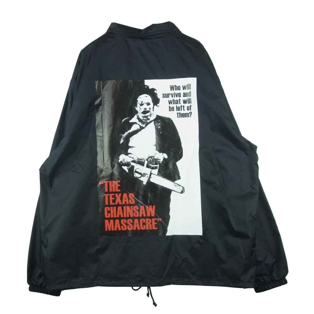 WACKO MARIA ワコマリア 22SS THE TEXAS CHAINSAW MASSACRE COACH JACKET 悪魔のいけにえ コーチ ジャケット ブラック系 XL【新古品】【未使用】【中古】