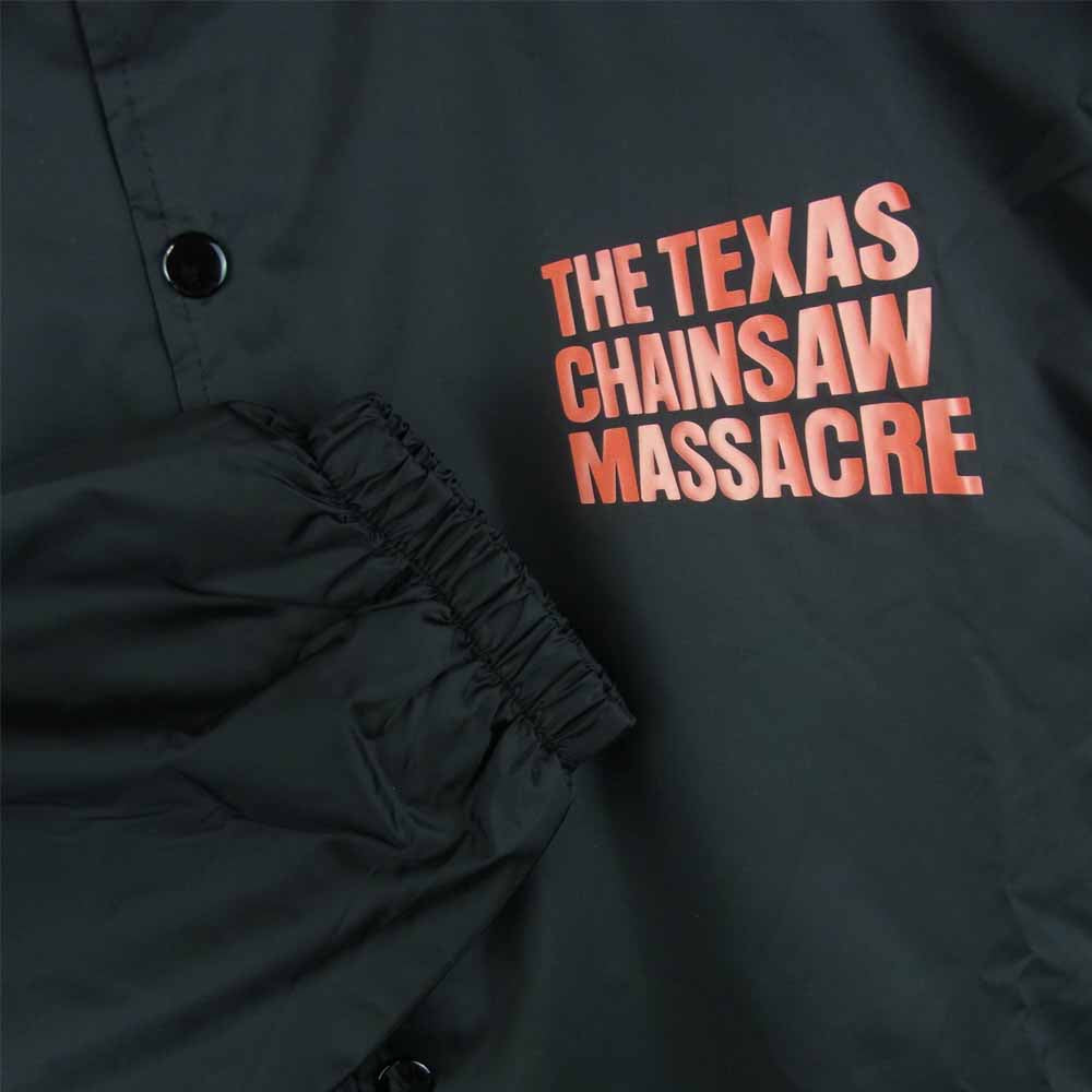 WACKO MARIA ワコマリア 22SS THE TEXAS CHAINSAW MASSACRE COACH JACKET 悪魔のいけにえ コーチ ジャケット ブラック系 XL【新古品】【未使用】【中古】