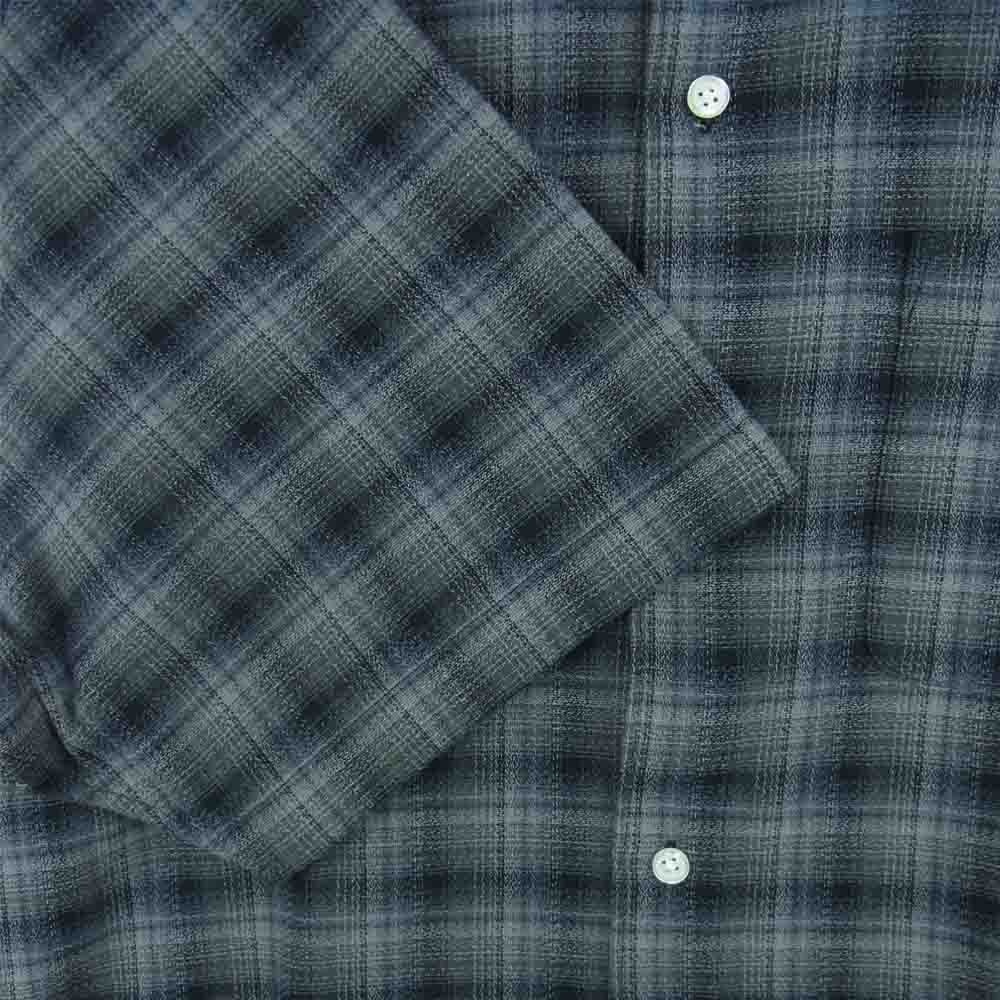 Supreme シュプリーム 22SS Plaid S/S Shirt コットン ポプリン 半袖 チェック シャツ グレー系 XL【極上美品】【中古】