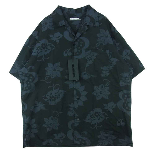 NEIGHBORHOOD ネイバーフッド 21SS 211TSNH-SHM04 Ohana C-Shirt SS 半袖 アロハ シャツ ブラック系 XL【極上美品】【中古】