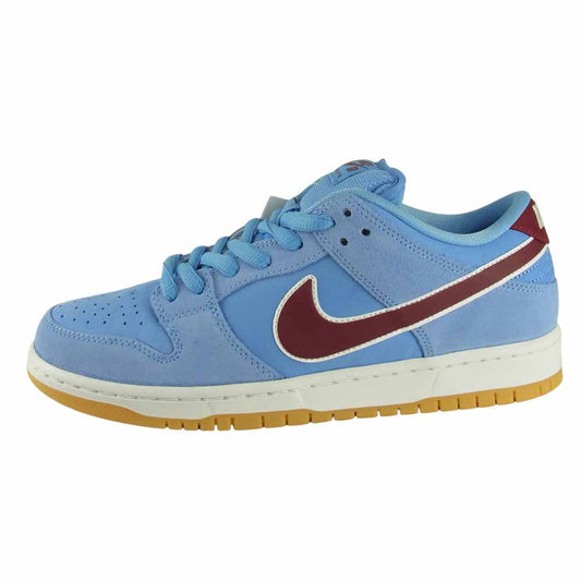 NIKE ナイキ DQ4040-400 SB DUNK LOW PRM Valor Blue and Team Maroon ダンク ロー ライトブルー系 27㎝【新古品】【未使用】【中古】