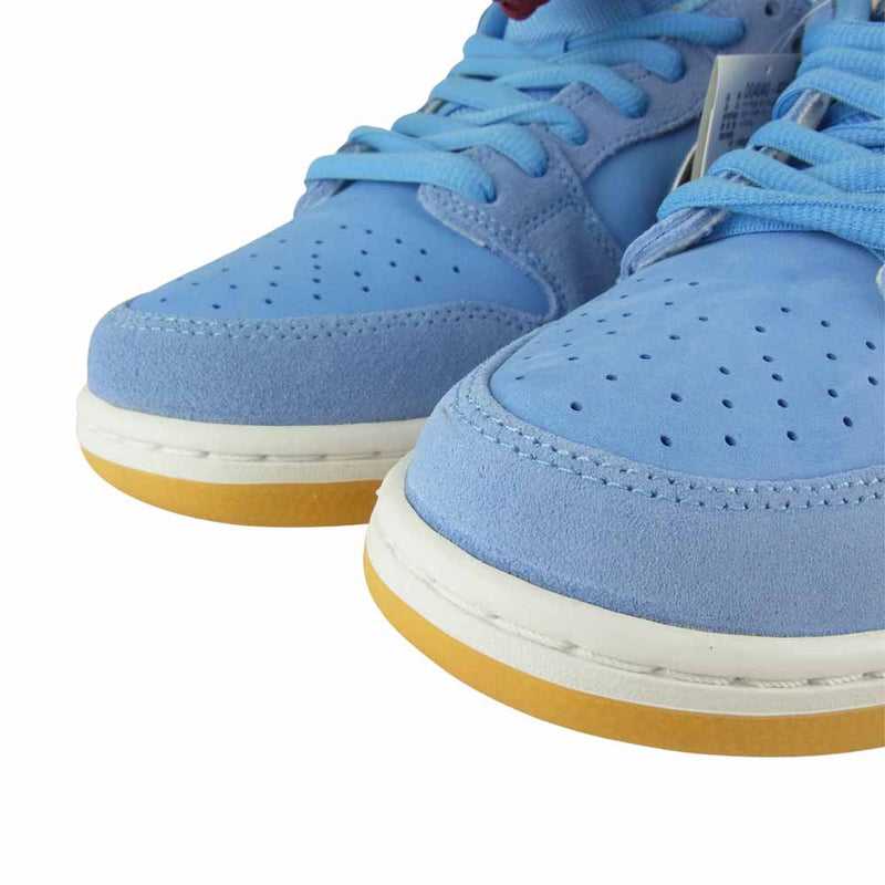 NIKE ナイキ DQ4040-400 SB DUNK LOW PRM Valor Blue and Team Maroon ダンク ロー ライトブルー系 27㎝【新古品】【未使用】【中古】